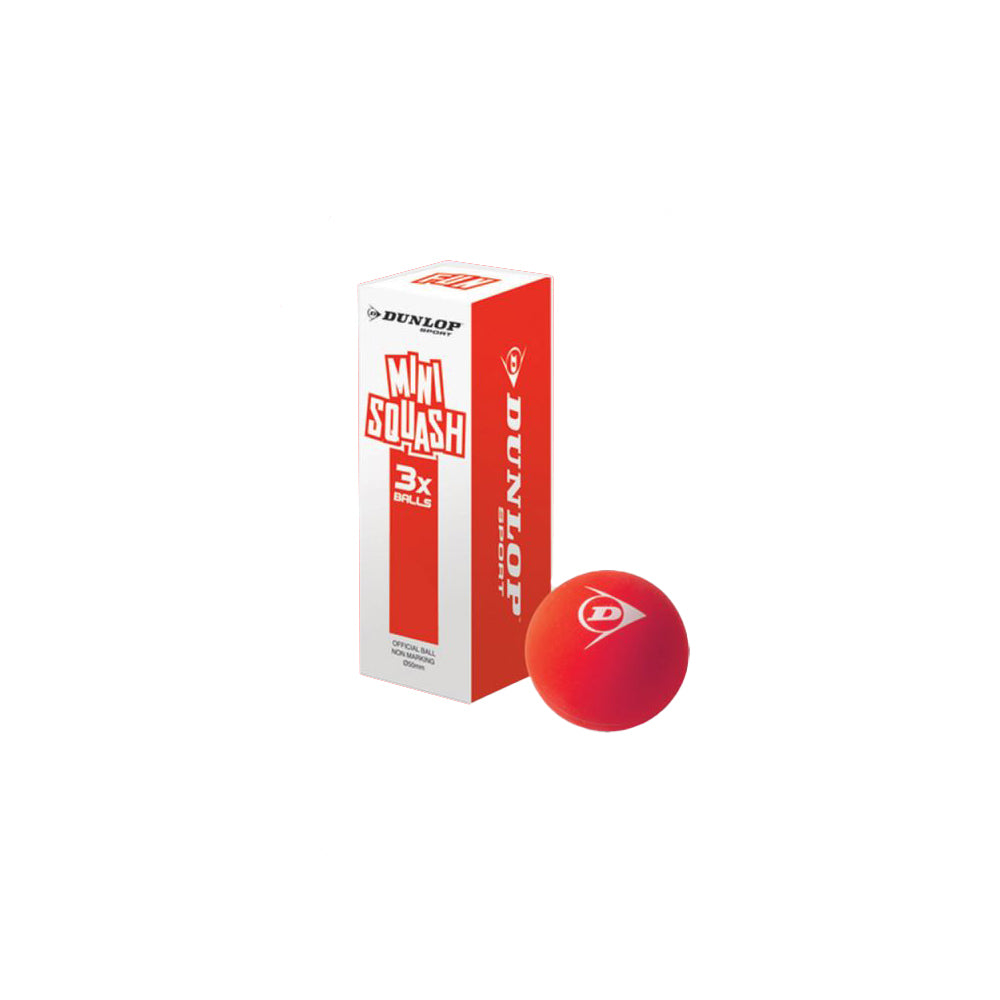 3 Dunlop "Fun" Mini Squash Balls