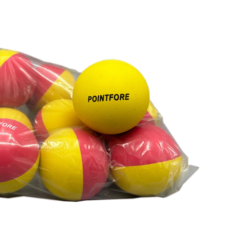 12 Pointfore Junior Squash Balls